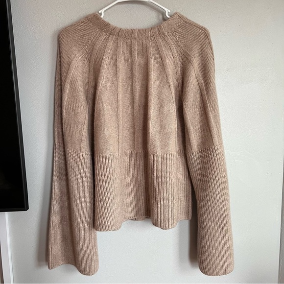 NWOT LouLou Studio Lanta Cashmere Cardigan Beige M - Picture 9 of 9